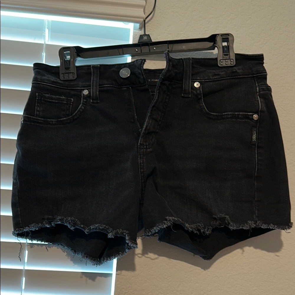 Women's Black Denim Shorts